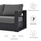 Tahoe 4-Piece Outdoor Patio Powder-Coated Aluminum Set by Lefancy