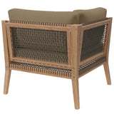 Clearwater Outdoor Patio Teak Wood Corner Chair by Lefancy