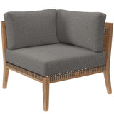 Clearwater Outdoor Patio Teak Wood Loveseat by Lefancy