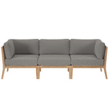 Clearwater Outdoor Patio Teak Wood Sofa by Lefancy