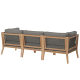 Clearwater Outdoor Patio Teak Wood Sofa by Lefancy