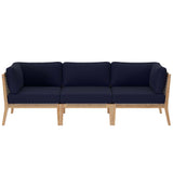 Clearwater Outdoor Patio Teak Wood Sofa by Lefancy