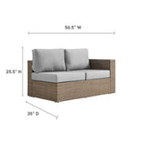 Convene Outdoor Patio Right-Arm Loveseat by Lefancy