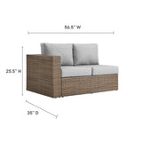 Convene Outdoor Patio Left-Arm Loveseat by Lefancy