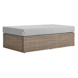 Convene Outdoor Patio Rectangle Ottoman by Lefancy