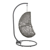 Encase Outdoor Patio Rattan Swing Chair by Lefancy