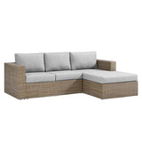 Convene Outdoor Patio L-Shaped Sectional Sofa by Lefancy