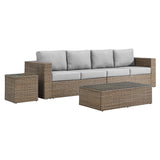 Convene 4-Piece Outdoor Patio Furniture Set by Lefancy