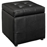 Volt Storage Upholstered Vinyl Ottoman by Lefancy