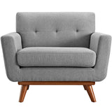 Engage Upholstered Fabric Armchair by Lefancy