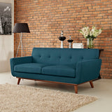 Engage Upholstered Fabric Loveseat by Lefancy