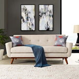 Engage Upholstered Fabric Loveseat by Lefancy