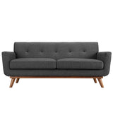 Engage Upholstered Fabric Loveseat by Lefancy