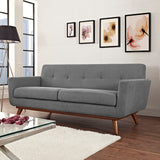 Engage Upholstered Fabric Loveseat by Lefancy