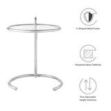 Eileen Gray Metal Side Table by Lefancy