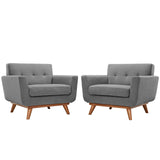 Engage Wood Armchair Set of 2 by Lefancy