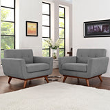 Engage Wood Armchair Set of 2 by Lefancy
