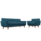 Engage Armchair and Sofa Set of 2 by Lefancy