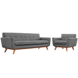 Engage Armchair and Sofa Set of 2 by Lefancy