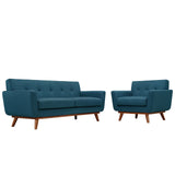 Engage Armchair and Loveseat Set of 2 by Lefancy