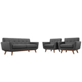 Engage Armchairs and Loveseat Set of 3 by Lefancy