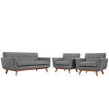 Engage Armchairs and Loveseat Set of 3 by Lefancy