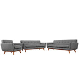 Engage Sofa Loveseat and Armchair Set of 3 by Lefancy