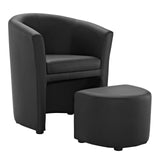 Divulge Armchair and Ottoman by Lefancy