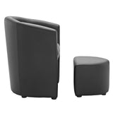 Divulge Armchair and Ottoman by Lefancy