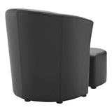 Divulge Armchair and Ottoman by Lefancy