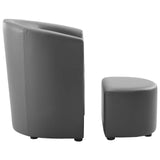 Divulge Armchair and Ottoman by Lefancy