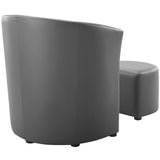Divulge Armchair and Ottoman by Lefancy