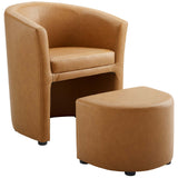 Divulge Armchair and Ottoman by Lefancy