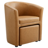 Divulge Armchair and Ottoman by Lefancy