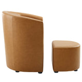Divulge Armchair and Ottoman by Lefancy