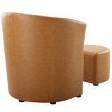 Divulge Armchair and Ottoman by Lefancy