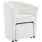 Divulge Armchair and Ottoman by Lefancy