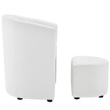 Divulge Armchair and Ottoman by Lefancy