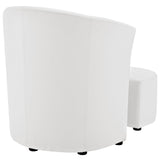 Divulge Armchair and Ottoman by Lefancy