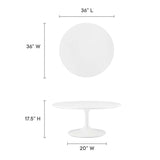 Lippa 36" Round Wood Coffee Table by Lefancy