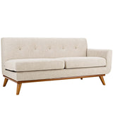 Engage Right-Arm Upholstered Fabric Loveseat by Lefancy
