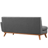 Engage Right-Arm Upholstered Fabric Loveseat by Lefancy