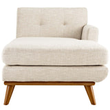 Engage Right-Facing Upholstered Fabric Chaise by Lefancy
