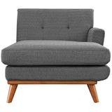 Engage Right-Facing Upholstered Fabric Chaise by Lefancy