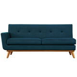 Engage Left-Arm Upholstered Fabric Loveseat by Lefancy