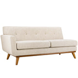 Engage Left-Arm Upholstered Fabric Loveseat by Lefancy
