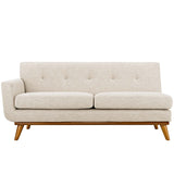 Engage Left-Arm Upholstered Fabric Loveseat by Lefancy