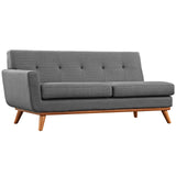 Engage Left-Arm Upholstered Fabric Loveseat by Lefancy