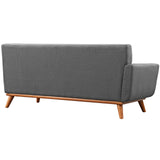 Engage Left-Arm Upholstered Fabric Loveseat by Lefancy