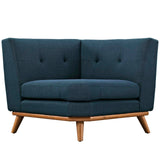 Engage Upholstered Fabric Corner Chair by Lefancy